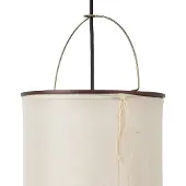 Gubi vegglampe Silk Lantern, hvit/svart, stikkontakt, E27
