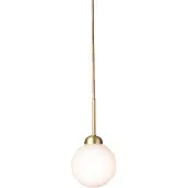 Nuura pendellampe Apiales 1, Ø 12 cm, svart/opal