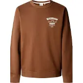 Pepe Jeans for man. PM5800200 Jed Crew brown sweatshirt (XL), Casual, Cotton, Long sleeve
