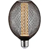 Paulmann LED MetallicGlow Globe Spiral E27 svart