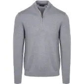 Olymp Half-Zip Genser Ull Grå Størrelse
