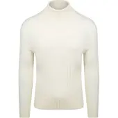 Suitable Suitabe Cotrøye Rib Merino Off White Off-white Hvit Størrese