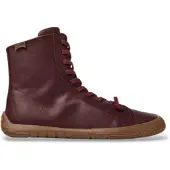 Camper for woman. K400861-004 Garnet Peu Path+ leather ankle boots (38), Flat, Zip, Casual, Maroon