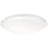 Orion Agada taklampe, opalt glass, krom, 40 cm