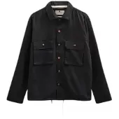 Anerkjendt Akotto Cot-Linen-Vis Overshirt Jakke svart