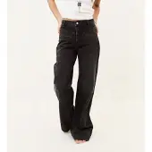 Ba&sh for woman. 1H26BRAN Black Ranja jeans (38), Casual, Denim