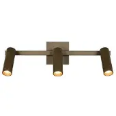 TRIO Downlight Dara, lengde 46 cm, platinfarget metall, 3 lyskilder.