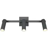 TRIO Downlight Dara, lengde 46 cm, antrasitt, metall, 3 lyskilder.