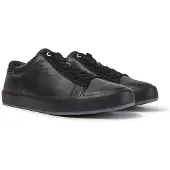 Camper for man. K100231-019 Andratx black leather sneakers (43), 1 to 3 cm, Laces, Casual
