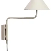 Hubsch LED-vegglampe COVER, sandfarget, utstikk 30 cm, metall