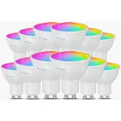 Nanoleaf N7502B02-12GU10, Smartpære, Wi-Fi/Bluetooth, Hvit, GU10, MR16, 16000000 farger