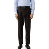 Hackett London for man. HM2100168 Brown Plain Flannel trousers (40/32), Casual, Wool, Classic