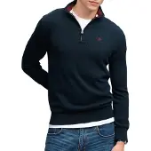 Superdry Prep Essential Cotton Genser Med Halv Glidelås