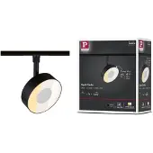 Paulmann URail LED-spot Circle, svart, 3-trinns dimbar, CCT