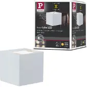 Paulmann Cybo LED utendørs vegglampe, 2700 K, 8 x 8 cm, hvit