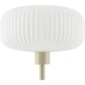 LINDBY gulvlampe Ingrid, beige/hvit, 175 cm, leselampe