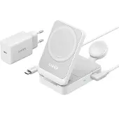 Anker MagGo Wireless Charging Station (3-in-1 Foldable Pad) - White