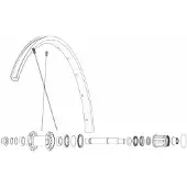 Mavic Kit 12 Rear Ksyrium Sl Ds Eiker