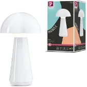 Paulmann Onzo LED-bordlampe med batteri, hvit, 3-trinns dimbar, IP44
