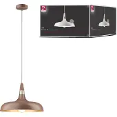 Paulmann hengelampe Juna STYLE, brun, Ø 34 cm, metall