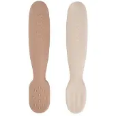 Beaba 2 VNT. silikonhylle-skaffer +4 mnd, praline/clay