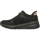 SKECHERS for woman. 190366 Slip-Ins Sneakers: Billion Flex - Livin' Lush black (40), Flat, Laces, Casual