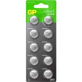 GP Ultra Plus litium knappcelle CR2032 10-pakning