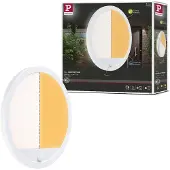 Paulmann Sensor-LED-vegglampe Lamina hvit Ø 28 cm CCT IP44