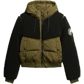 Superdry for woman. W5011758A Everest hybrid bomber jacket green (XL), Casual, Polyester, Sustainable
