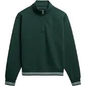 Superdry Country Club Embossed Genser Med Halv Glidelås