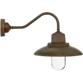 MORETTI Utendørs vegglampe Patio, messing kobber antikk