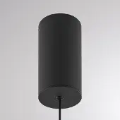 Molto Luce LED-hengelampe LORA II, svart, Ø 24 cm, dimbar, 40° CCT