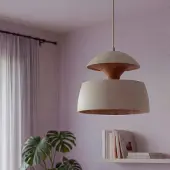 Osram hengelampe Decor Hazel, beige, Ø 40 cm, metall, E27