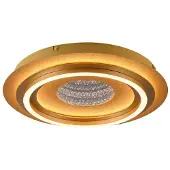 JUST LIGHT LED-taklampe Cichio, matt gullfarge, jern, 3 000 K
