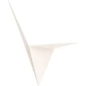 Opviq Bird 3202 veggvasker, trekantet design, hvit