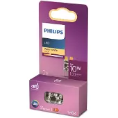Philips LED-pære, G4, 1 W, 2 700 K, klar, 2-pakning