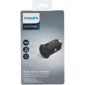 Philips USB lader til cigarstik 2 x USB-A 15W