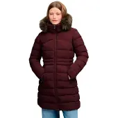 Superdry Faux Fur Fuji Mid Length Jakke