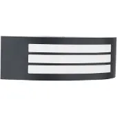 LINDBY utendørs vegglampe Vimal, E27, 32 cm, svart, aluminium