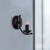 Lamkur Vegglampe Kandela, svart