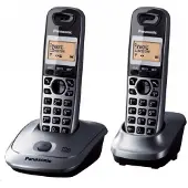 Panasonic KX-TG2512FXT, DECT telefon, Høyttalertelefon, 50 oppføringer, Ringe-ID, Sort
