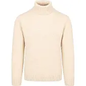 Suitable Høyhalset genser Tweed Ecru Off-white Beige Størrelse