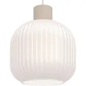 Eglo Hengelampe Dasmina, Ø 20 cm, hvit/sand, glass, E27
