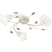 Orion Taklampe Sisi, 3 lyskilder, elfenben-gull