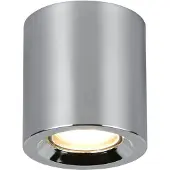 TRIO Taklampe Biscotto, kromfarget, Ø 9,5 cm, metall, IP44
