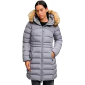Superdry Faux Fur Fuji Mid Length Jakke