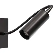Argon Vegglampe Ojos, antrasitt, leselampe, justerbar, 33 cm, G9