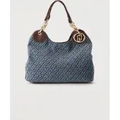 Liu Jo for woman. AF6024-T703A Blue Boston bag (OSFA), Casual, Cotton