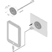 Hera USB-A stikkontakt + USB-C, stål, møbelinstallasjon, 24V inngang 20W