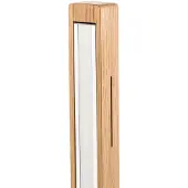 HerzBlut Leonora LED-gulvlampe 122,5 cm, naturfarget eik